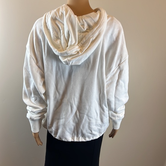 Spiritual Gangster white and metallic blue striped hoodie New - Picture 5 of 7